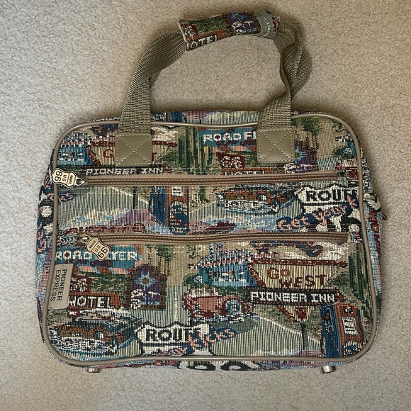 PIONEER Handbags - Pioneer, Route 66 design canvas carry-on bag - great, pre-owned condition.